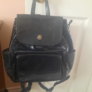 Saint Jack London Leather Black Backpack